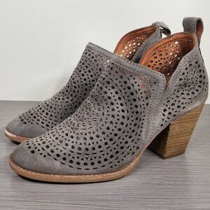 Jeffrey Campbell Rosalee Bootie, Grey Suede, Womens Size 9.5